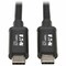 Eaton EATON Thunderbolt 3 Passive Cable M/m, 20 Gbps, 5a 100w Power Delivery, 4k/60 Hz MTB3-01M-5A-B - alternate 1