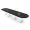 Skutchi Designs 14 Person Conference Table With Power Unit | 14' Racetrack Table | Harmony Series HAR-RAC-48X168-T-U999ST19-ESIL - alternate 1