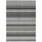 Homeroots 9' X 12' Black Striped Washable Indoor Outdoor Area Rug 576957 - alternate 8