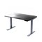 Homeroots 48" Adjustable Black and Gray Stainless Steel Standing Desk 397724 - alternate 5