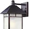 Homeroots Antique Bronze Frosted Glass Lantern Wall Light 398640 - alternate 4