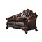 Homeroots 66in Brown And Dark Brown Chenille And Faux Leather Loveseat and Toss Pillows 515705 - alternate 4