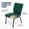 Flash Furniture Fabric Church Chair, Green XU-CH-60096-GN-GG - alternate 4