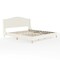 Martha Stewart Amelia King Upholstered Platform Bed with Curved Headboard and Siderails, Wood Slat Foundation TW-3WDB02-K-OWH-MS - alternate 8