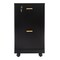 Lavish Home 2 Drawer Wood File Cabinet Filing Cabinet with Lock Rolling File Cabinet for Under Desk Storage 80-FC-4-BLK - alternate 8