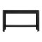Alaterre Furniture Fluted Solid Wood Console Table 56 in Modern Entryway Table with Storage Shelf AFTBL-005 - alternate 1