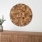 Homeroots Into the Abyss II 24" X 24" Brown Geometric Wood Circle Hanging Dimensional Sculpture 608657 - alternate 5