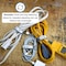 Grizzly Supply Cinch Strap, 8 in L, 0.75 in W, Hook and Loop Closure, Reusable, Gray, 9PK GS-HLCS8-Gray - alternate 10
