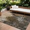 Homeroots 9' X 12' Brown And Copper Abstract Washable Indoor Outdoor Area Rug 577239 - alternate 1