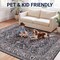 Jonathan Y Eleanor Vintage Medallion Border Non-Slip Machine-Washable Dark Gray/Multi 9 ft. x 12 ft. Area Rug VOR100J-9 - alternate 6