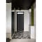 Vdomdoors Front Exterior Prehung Metal-Plastic Door, Manux 8111 Matte Black, Top Sidelite Transom, Office Com MANUX8111EXD-BLK-W36xH80+14-LH - alternate 1