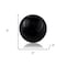 Homeroots Set of Two 3" Black Aluminum Decorative Orb Tabletop Sculptures, 2PK 383773 - alternate 5