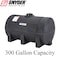 Snyder Industries 300 Gallon Heavy Duty Plastic Horizontal Leg Tank - Black 1320000C94803 - alternate 4