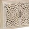 Homeroots 72" White Solid Wood Carved Floral Sideboard with Three Doors 635490 - alternate 6