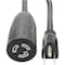Tripp Lite Power Cord, HD, 5-15P-L5-15R, 15A, 14AWG, 1ft P023-001 - alternate 1