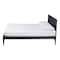 Baxton Studio Primrose Mid-Century Black Fluted Wood Queen Size Platform Bed 249-13816-ZORO - alternate 8