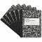 Universal Comp Book, Medium/College, Black Marble, 9.75 x 7.5, 100 Sheets, 6PK UNV20946 - alternate 2
