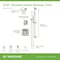 Symmons Oak HydroMersion Double Handle Shower Trim Kit with Hand Spray (Valve Not Included) 5695STN15TRM - alternate 3