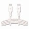 Belkin BOOST CHARGE Braided USB-C to USB-C Cable, 100 W Power Delivery, 6.6 ft, White, 2PK CAB014BT2MWH2PK - alternate 4