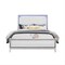 Homeroots White Faux Crystal Bling Lighted Queen Bed Frame 564728 - alternate 7
