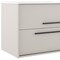 Homeroots 24" Tan Wood Floating Bathroom Vanity With White Sink And Two Drawers 624082 - alternate 5