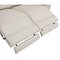 Homeroots 83" Beige Italian Leather USB Reclining Sofa With Silver Legs 482205 - alternate 7