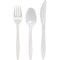 Genuine Joe Fork/Knife/Spoon Utensil Kit - White, 250PK GJO58926 - alternate 2