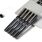 Deli UPAL Gel Pen 1.0mm, Black Ink, Capped, Metal Clip, 12PK EG61-BK - alternate 4