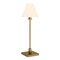Homeroots 28" Brass Metal Candlestick Table Lamp With White Cone Shade 546097 - alternate 6