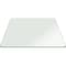 Fab Glass And Mirror 25in. Clear Square Glass Table Top 3/8in. Thick Pencil Polish Tempered Touch Corners 25SQR10THPETE - alternate 6