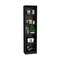 Homeroots 71" Black Four Tier Bookcase with Two Doors 546356 - alternate 1
