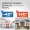 M-D Building Products 84 in. White Premium Rubber PLATINUM Top and Sides Door Seal for Doors with Kerf/Channel 91890 - alternate 7