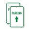 Signmission Parking With Up Arrow, 12'' X 18'' 2 Signs, Heavy Gauge Aluminum, 2PK A-1218-2PACK-24898 - alternate 1