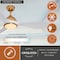 Vaxcel Long Grove, 56 in, Satin Brass Ceiling Fan, White Blades, LED, Remote, DC Motor F0142 - alternate 7