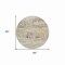 Homeroots 8' Ivory And Taupe Round Striped Washable Indoor Outdoor Area Rug 609548 - alternate 9
