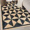 World Rug Gallery Geometric Diamond Washable Non Slip Area Rug 3 ft x 5 ft Natural WR74NATURAL3X5 - alternate 1