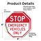 Signmission Stop Emergency Vehicles Only, 6 inch X 6 inch, Vinyl Decal, 2PK OC-D-2PACK-6-302 - alternate 4