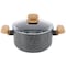 Korkmaz Montana 2 Piece 5 Liter Aluminum Nonstick Casserole Dish with Lid and Faux Wood Handles A1242 - alternate 5
