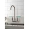 Kingston Brass Double-Handle 4" Centerset Bar Faucet, Brushed Nickel KB8498CKL - alternate 3