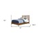 Homeroots Brown Slat Back Solid Wood Full Bed Frame 524830 - alternate 5