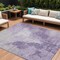 Homeroots 8' X 10' Plum And Purple Abstract Washable Indoor Outdoor Area Rug 616325 - alternate 1