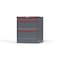 Strong Hold 3 drawer cabinet - (1x 3ft, 2x 12ft) - Red accents - Keyed Alike S3036-PPAAS-0303DS - alternate 3