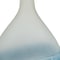 Homeroots 16" White And Blue Swirl Art Glass Table Vase 574239 - alternate 5