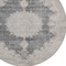 Homeroots 8' Black And Ivory Round Oriental Washable Indoor Outdoor Area Rug 597724 - alternate 7