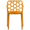 Leisuremod Modern Dynamic Dining Chair, Transparent Orange DC19TOR - alternate 6