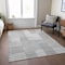 Homeroots 3' X 5' Silver Gray And Ivory Striped Washable Indoor Outdoor Area Rug 581671 - alternate 9