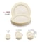 Smarty Had A Party 10.25" Ivory with Gold Edge Rim Plastic Dinner Plates (120 Plates), 120PK 130G-CASE - alternate 7