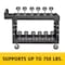 Rubbermaid Commercial Utility Cart with Deep Lipped Plastic Shelves, Plastic, 750 lb Load Capacity, 2 Shelves, 55 in L FG454600BLA - alternate 7