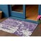 Homeroots 3' X 5' Purple And Ivory Abstract Washable Indoor Outdoor Area Rug 613368 - alternate 1