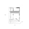 Homeroots 26" Gray and Silver Velvet and Stainless Steel Low Back Counter Height Bar Chair 555077 - alternate 6